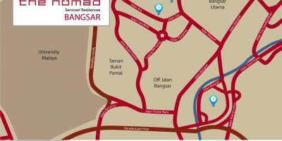 Бангсар Куала-Лумпур карті