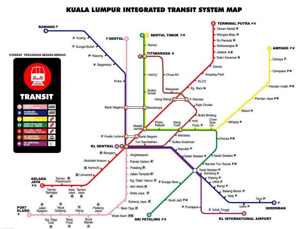 Схема метро куала лумпура