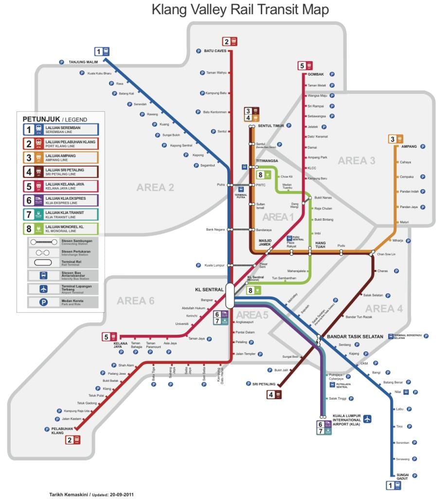 rapidkl ЛРТ маршрут на карті