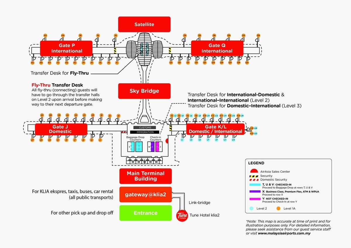 карта аеропорт знаходиться klia2 