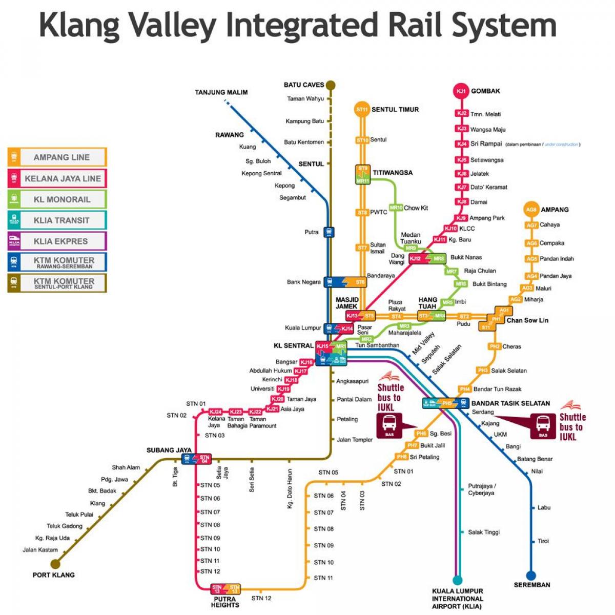 КЛ інтегровані залізничні карті