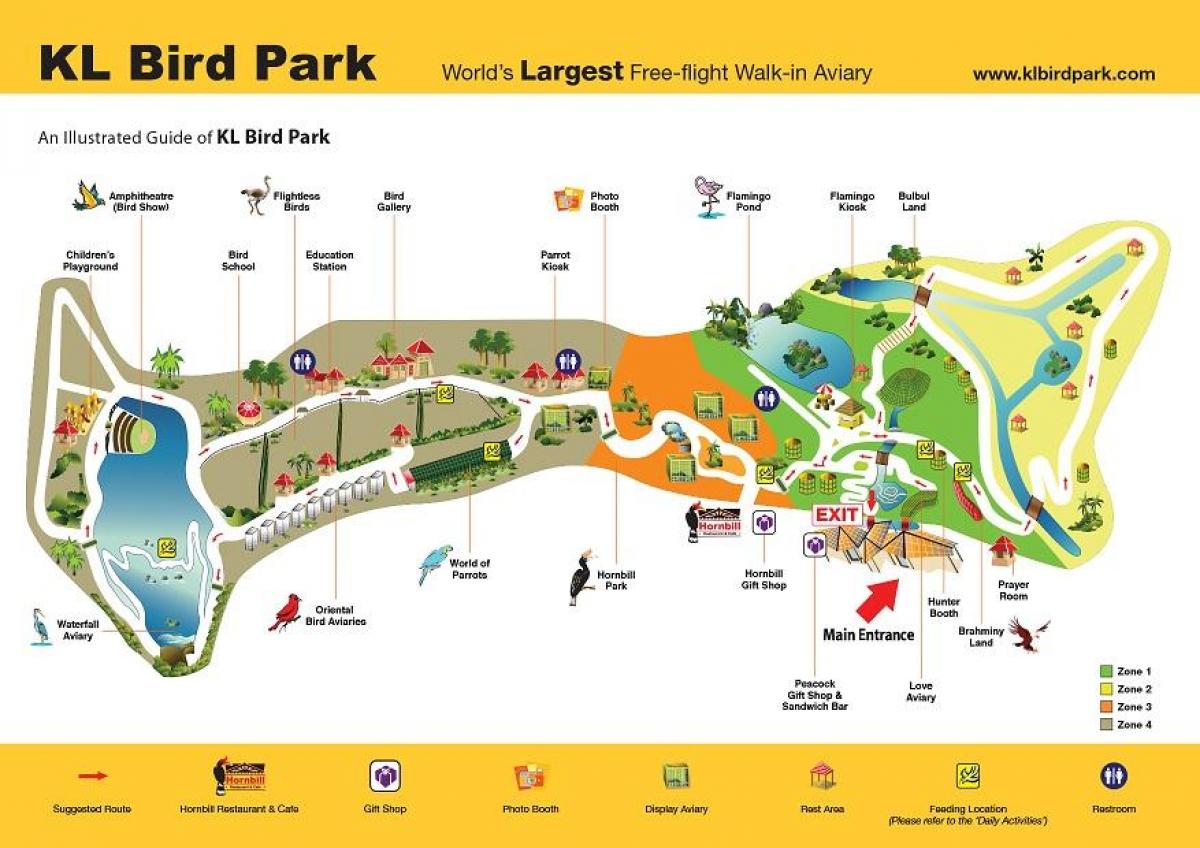Карта парк птахів