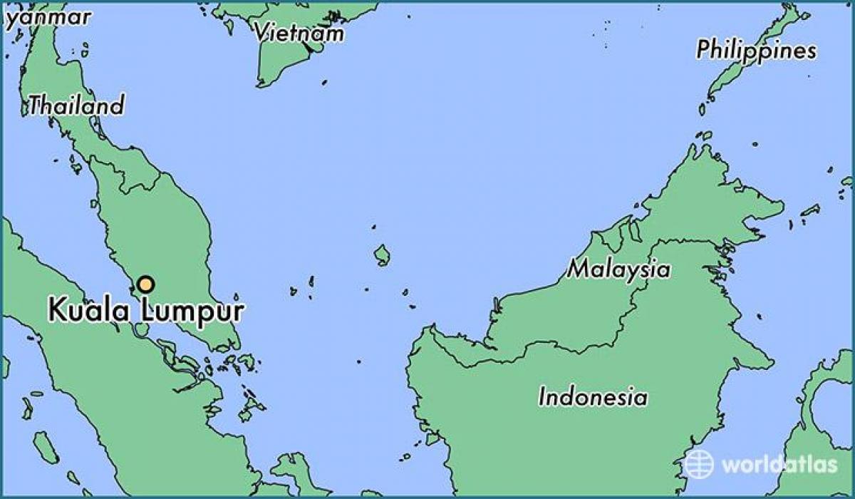 Карта розташування Куала-Лумпур 