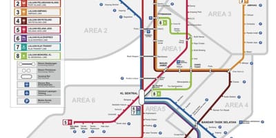 Rapidkl ЛРТ маршрут на карті