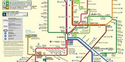 Куала-Лумпур MRT карту