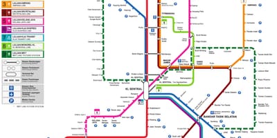 Карти поїзд Малайзія