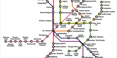 Малайзія карта метро