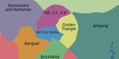 Куала-Лумпур район на карті
