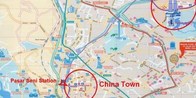 Китайський квартал в Куала-Лумпурі карті