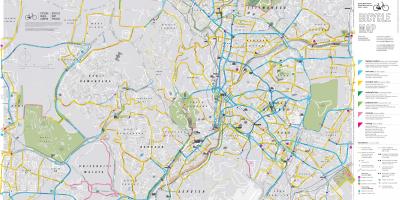 Карта велосипедних Куала-Лумпур велосипедів
