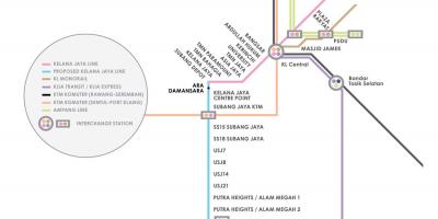 Ампанг парк LRT станції карті