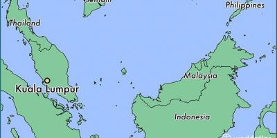 Карта розташування Куала-Лумпур 