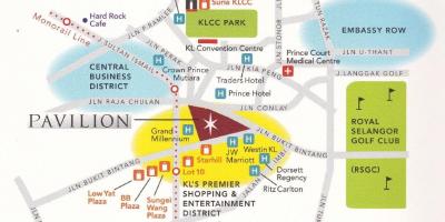 Карта пам'яток павільйон Куала-Лумпур