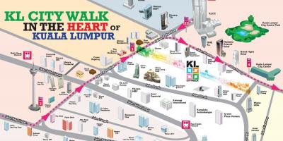 Куала-Лумпур пішохідна екскурсія по карті