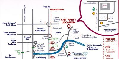 Cheras Куала-Лумпур карті